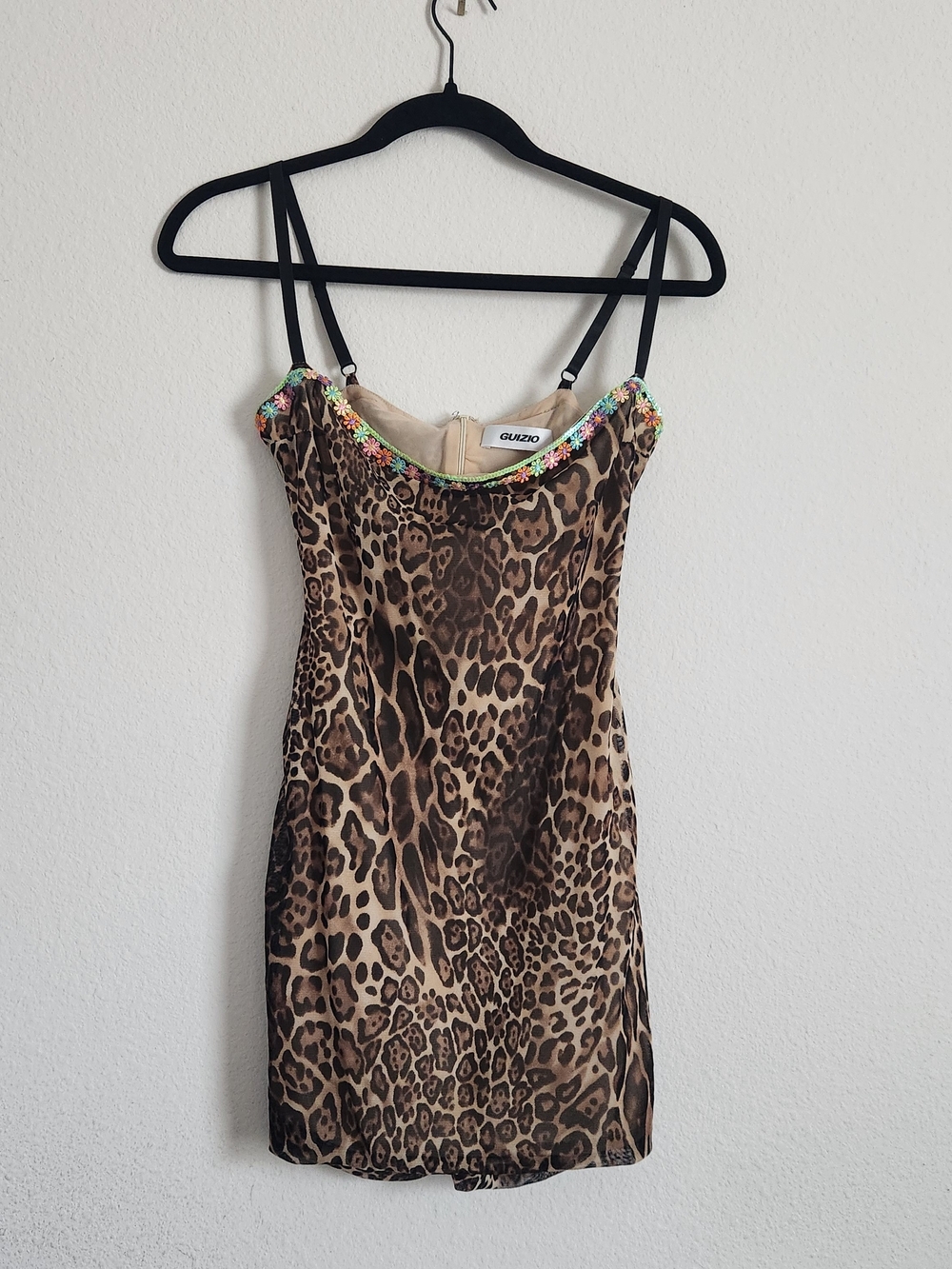 Danielle Guizio Leopard Flower Dress